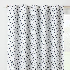 Pillowfort - 95" Blackout Dot Kids' Curtain Panel Navy - Pillow Navy